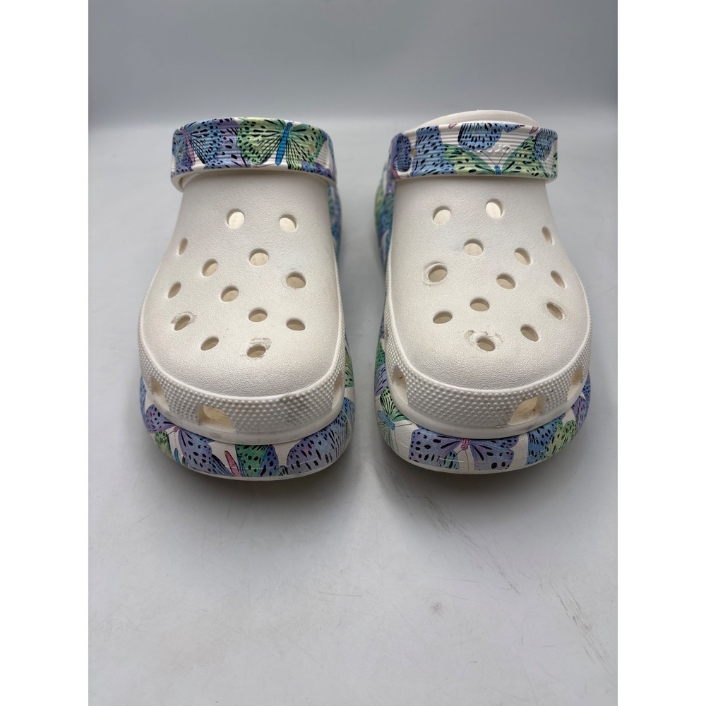 Crocs Classic Crush Butterfly Clog Platform Heel Sz M 8‎ / W 10 208258-94S